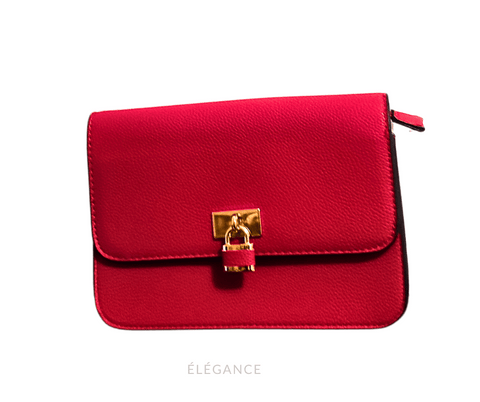 Petit Sac à Main Rectangulaire Rouge Elégance Simplement