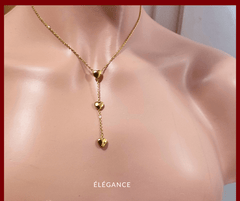 Collier Long 3 Cœurs en Acier Elégance Simplement elegance bijoux collier en acier inoxydable doré bijoux femme en acier doré collier chaîne acier inoxydable collier cœur acier doré collier acier argenté bracelet fine maille or bijoux de saint valentin bijoux acier inoxydable collier 3 cœurs acier inoxydable dorée collier avec 3 cœurs cadeau idéal pour la saint valentin collier saint valentin femme idée cadeau saint valentin collier avec coeurs acier saint valentin 