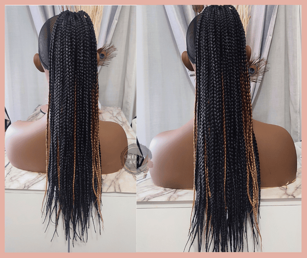 Postiche-Tressee-16-pouces-avec-Tresses-bicolore_boxes braids_braids_Ponytail tressée